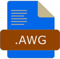 Awg File Extension Icon Insidse Fill With Lines Fill png
