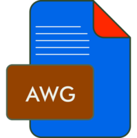 Awg File Extension Icon Little Dot And Color Fill png