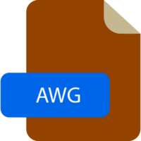 Awg File Extension Icon Rounded Corners And Deep Color png