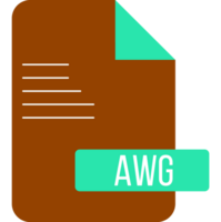 Awg File Extension Icon With Symbol png