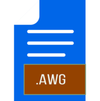 Awg File Format Icon Outline And Fill png