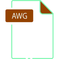 Awg File Format Minimal Icon Outline png