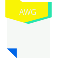 Awg File Format Minimal Icon png