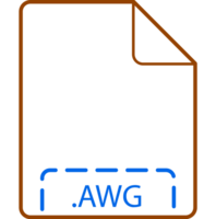 Awg File Icon Deep Rounded Outline png