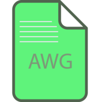Awg File Icon Fill And Outline Rounded Corners png