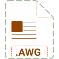 Awg File Icon Minsk Dashed Rounded Outline png