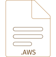 Aws Black Empty Outline Doc Icon png