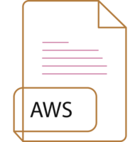 Aws File Extension Icobn Crisp Corners Thick Outline png