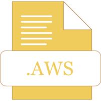 Aws File Extension Icon Fill With Minimal Colors png