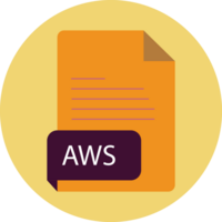 Aws File Extension Icon Black Color Crisp Corners Circular Shape png