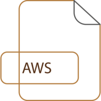 Aws File Extension Icon Raw Thicker Outline png