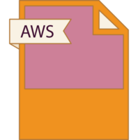 Aws File Format Icon Minimal png