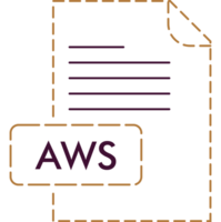 Aws File Format Icon Rounded Outline png
