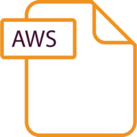 Aws File Format Icon Rounded Shapes Outline png