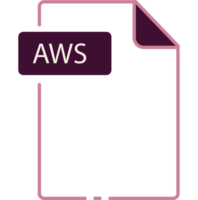 Aws File Format Minimal Icon Outline png