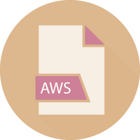 Aws File Format Icon Space In Shapes And Circular Shape Outside png