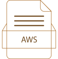 Aws File Icon Black Outline png
