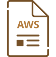 Aws File Icon Minimal Outline With Symbols png