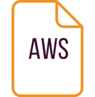 Aws File Icon Fill Rounded Corners Bold Outline png