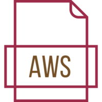 Aws File Icon Thick Outline Sharp Corners png