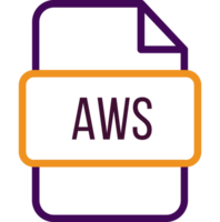 Aws File Icon With Bold Outline png