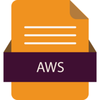 Aws File Icon With Color And Rounded Corners And Folded Doc png