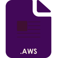 Aws Inside Fill Icon With Minimal Lines And Rectangle png