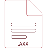Axx Black Empty Outline Doc Icon png