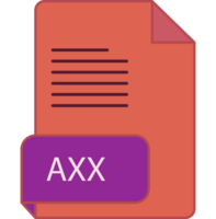 Axx File Extension Icon Rounded Lines And Crisp Corners png