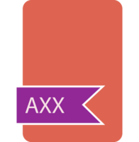 Axx File Format Icon Label Contour png