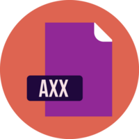 Axx File Format Icon Rounded Circle Bg png