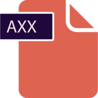Axx File Format Icon Rounded Shapes And Spacing png