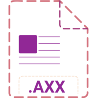 Axx File Icon Minsk Dashed Rounded Outline png
