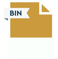 Bin File Format Icon Roe Color Fill png