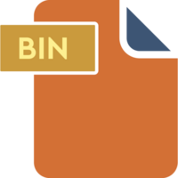 Bin File Format Icon Rounded Shapes And Spacing png