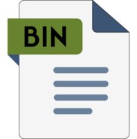 Bin File Icon With Dirty Green Color png