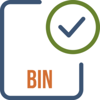 Bin File Icon With Checked Mark png