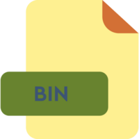 Bin File Extension Icon Corn Yellow And Dirty Green Color png