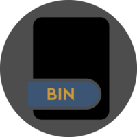 Bin File Format Icon Circular Shape png