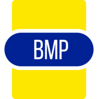 Bmp File Extension Icon Fill With Minimal Colors png