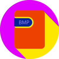 Bmp File Icon Black Shadow With Rounded Corners In Circular Shape png