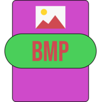 Bmp File Extension Icon Rounded Fuchsia Pink Fill png