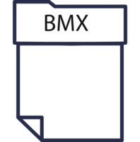 Bmx File Format Minimal Icon With Thick Outline png