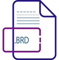 Brd File Extention Icon Little Dot And Color Fill png