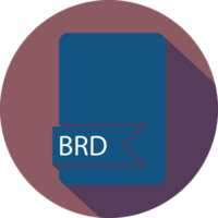Brd File Format Icon Black Shadow And With Fill Circular Shape png