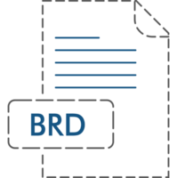 Brd File Format Icon Rounded Outline png