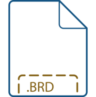 Brd File Icon Deep Rounded Outline png