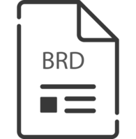 Brd File Icon Minimal Outline With Symbols png