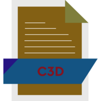 C3d File Format Icon Modern Design png