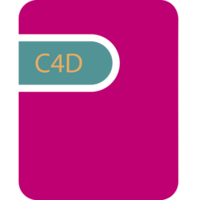 C4d File Icon Black Fill And Empty For Symbol png